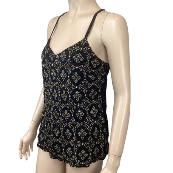 NWT‎ INC International Concepts Beaded top size 10 Adjustable Straps Black - Picture 2 of 7